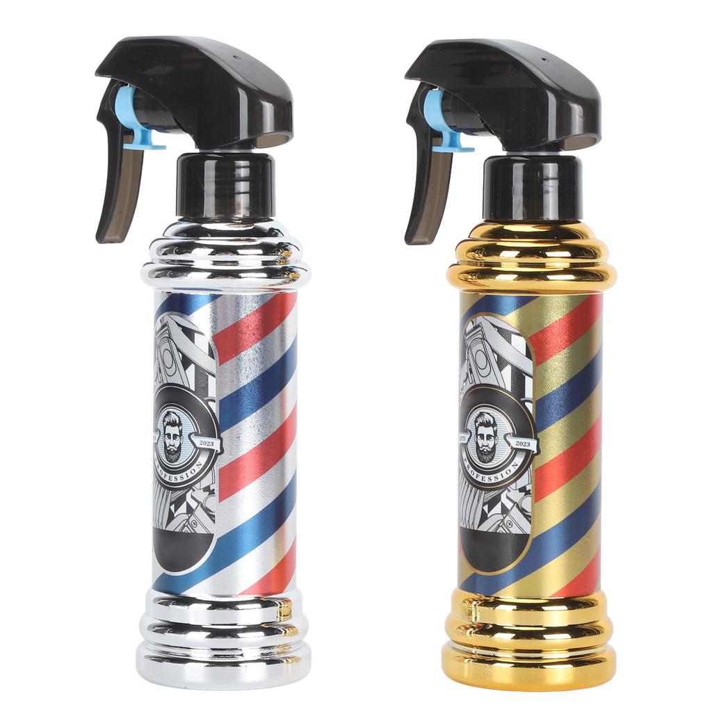 2Pcs Hair Spray Bottle Large Capacity Vintage Ergonomic Adjustable Multifunction Hair Mist Spray Bottle for Beauty Salon