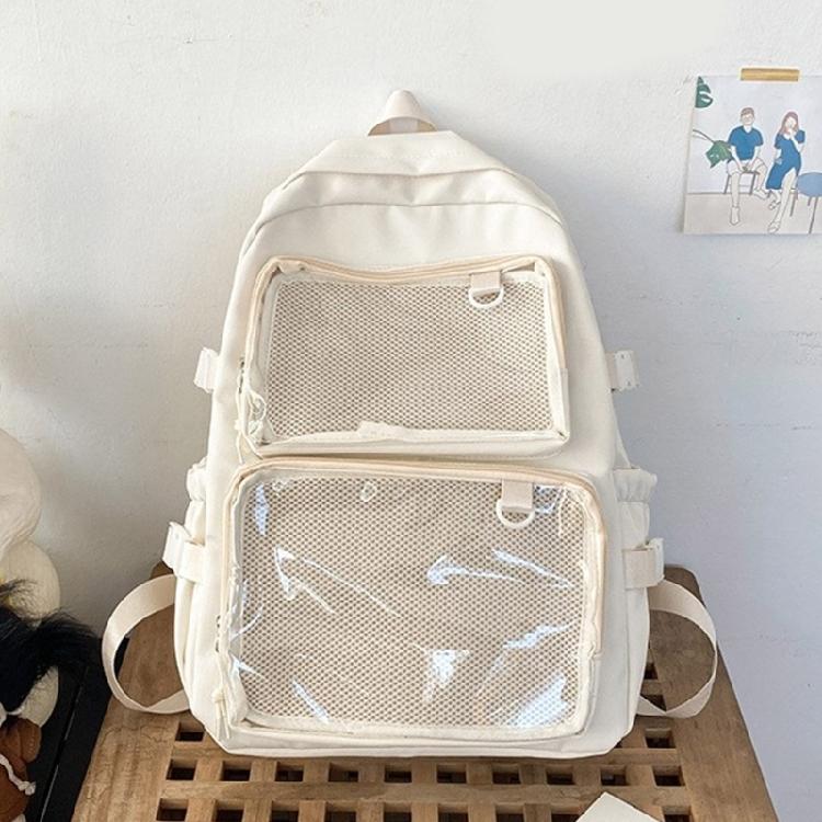 Student School Backpack Large Capacity Backpack Travel Backpack Clear Backpack Japanese Styles Backpack