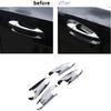 Chrome Door Handle Inserts Cup trim Fit For Mercedes-Benz C W204 GLK X204 ML GL GLS GLE Class W166 X166 2013 2014 2015 2016 2017 2018
