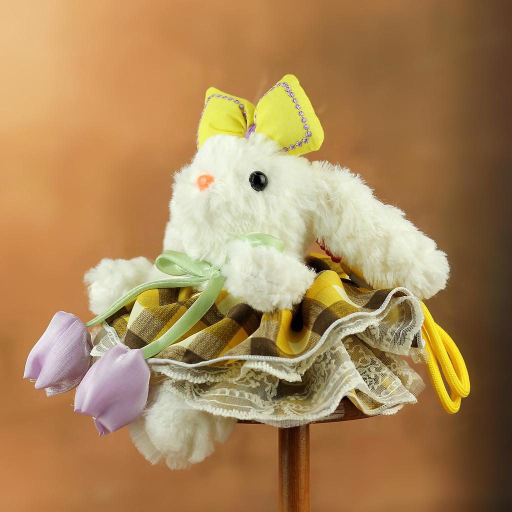 Plush Bunny Keychain With Short Plush Material For Kids And Teens