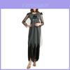 Elegant Black Dress For Women With White Headband Perfect For Halloween Parties And Cosplay Events