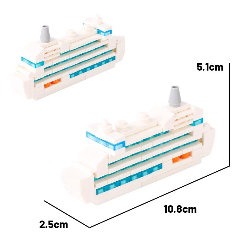 MOC Bricks Toys Model DIY Children Titanic Cruise Ship Building Blocks Kits Submarine Freighter Assemble Kids Children Gift