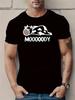 "MOODODY" Graphic T-shirt - Casual Crew Neck