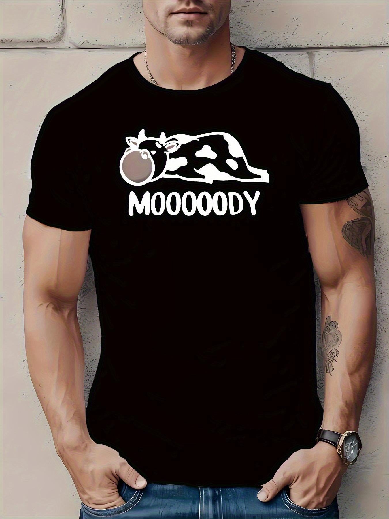 MOODODY Graphic T-shirt - Casual Crew Neck S