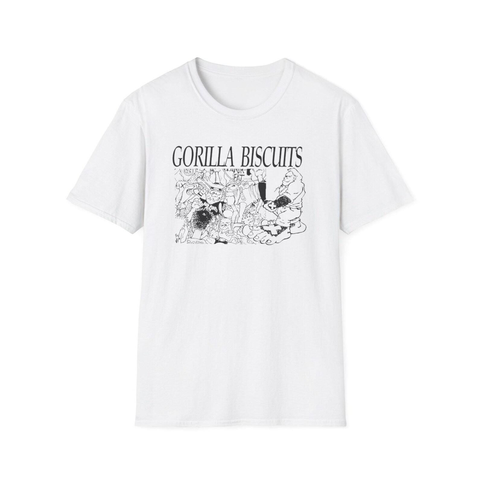 Gorilla Biscuits shirt - Unisex Softstyle 1989 Straight Edge T shirt 80s hardcore vintage nyhc 80s Gorilla Biscuits flyer inspired T shirt L