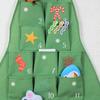 Fabric Christmas Advent Calendar with Pockets 25 Days Christmas Tree Countdown Calendar Wall Door Hanging Bag for Holiday Decoration