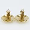 Chanel COCO Mark Earring Matelasse Vintage Plated Gold 41.9g Women Used