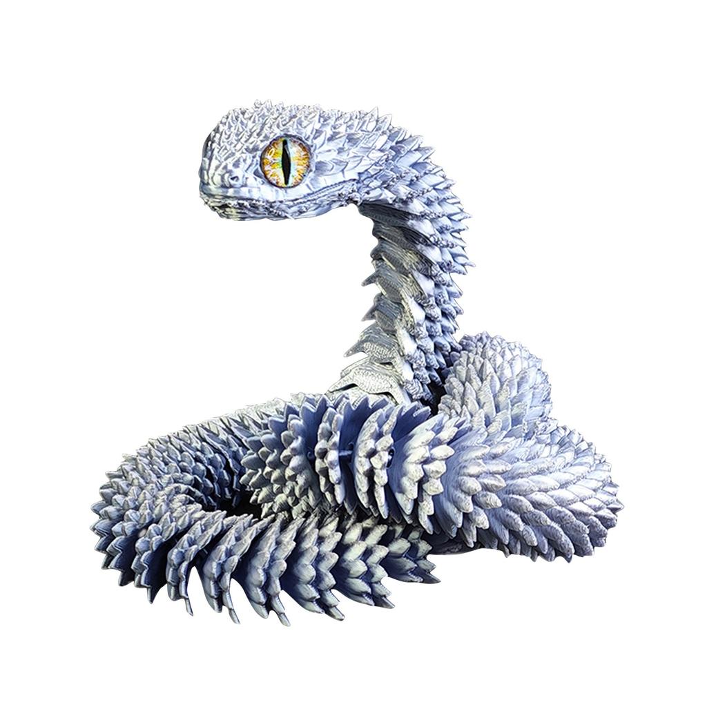 Flexible 60cm Snake Toy Model Realistic Design with Textured Body Soft Material for Educational and Recreational Use