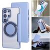 Leather Wallet Clear Magnetic Phone Case For Samsung Galaxy S26 S25 S24 Ultra S22 S23 Plus 5G Flip Card Wireless Charge Cover