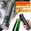 Rechargeable Portable Flashlight with Magnetic Properties, Dual Light Source Flashlight Aluminum Alloy Body, Camping, Cold Resistant