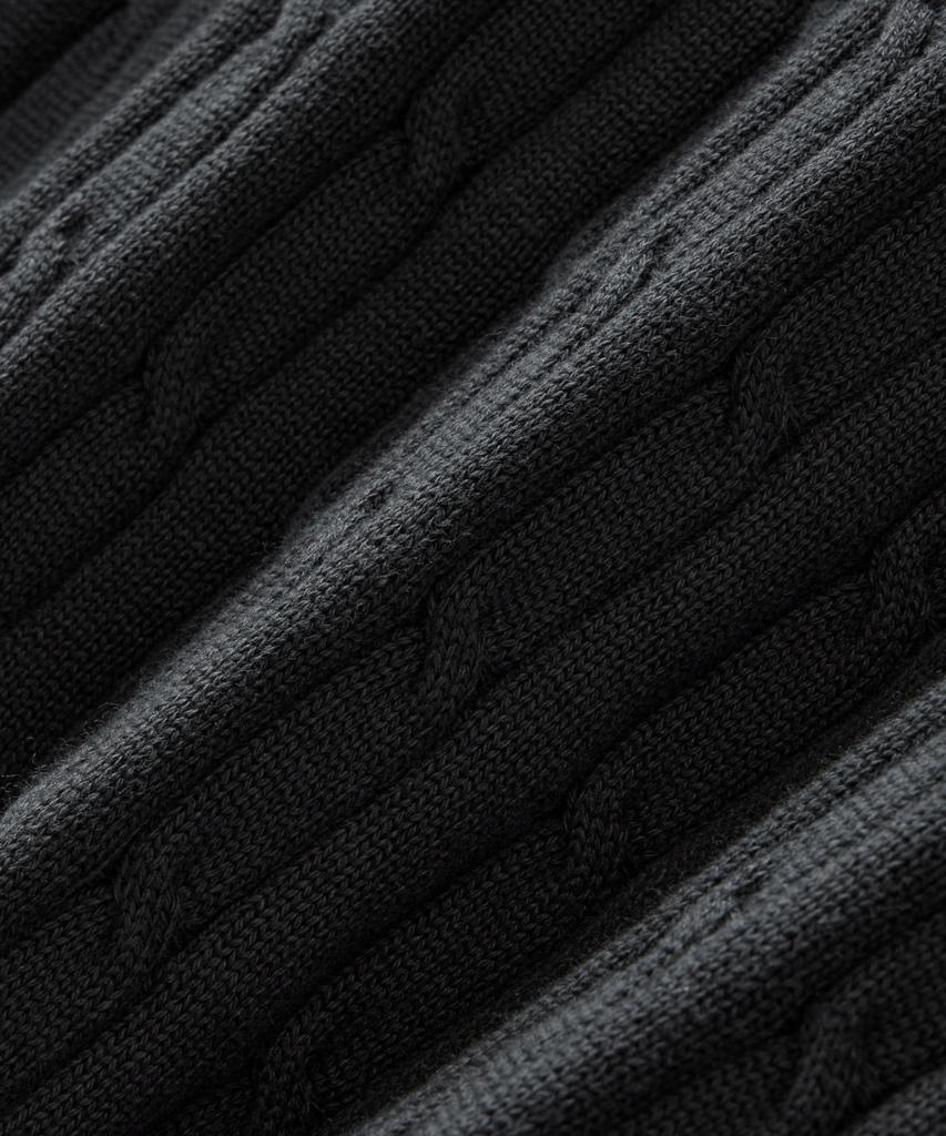 Beulaendideu Cabana Cable Henley Neck Half Knit [Graphite]