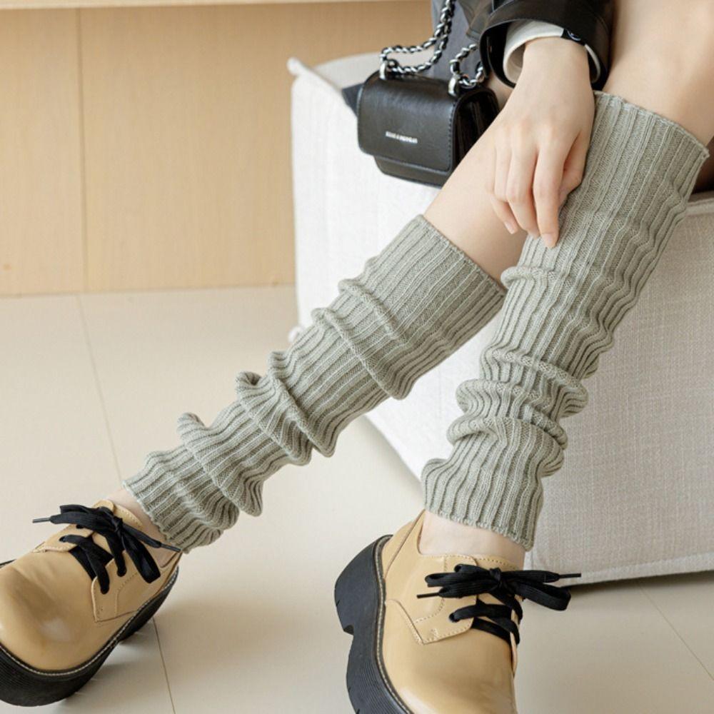 

Вязаные носки для ног в японском стиле Harajuku Sweet Jk Leg Warmers Girls