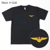 Fuji Uniforms Self-Defense Forces T-Shirt (Left Chest Wing Mark) JMSDF Military Aviation Emblem Wing Mark Dry 100% Polyester (ODxSLV, LL)