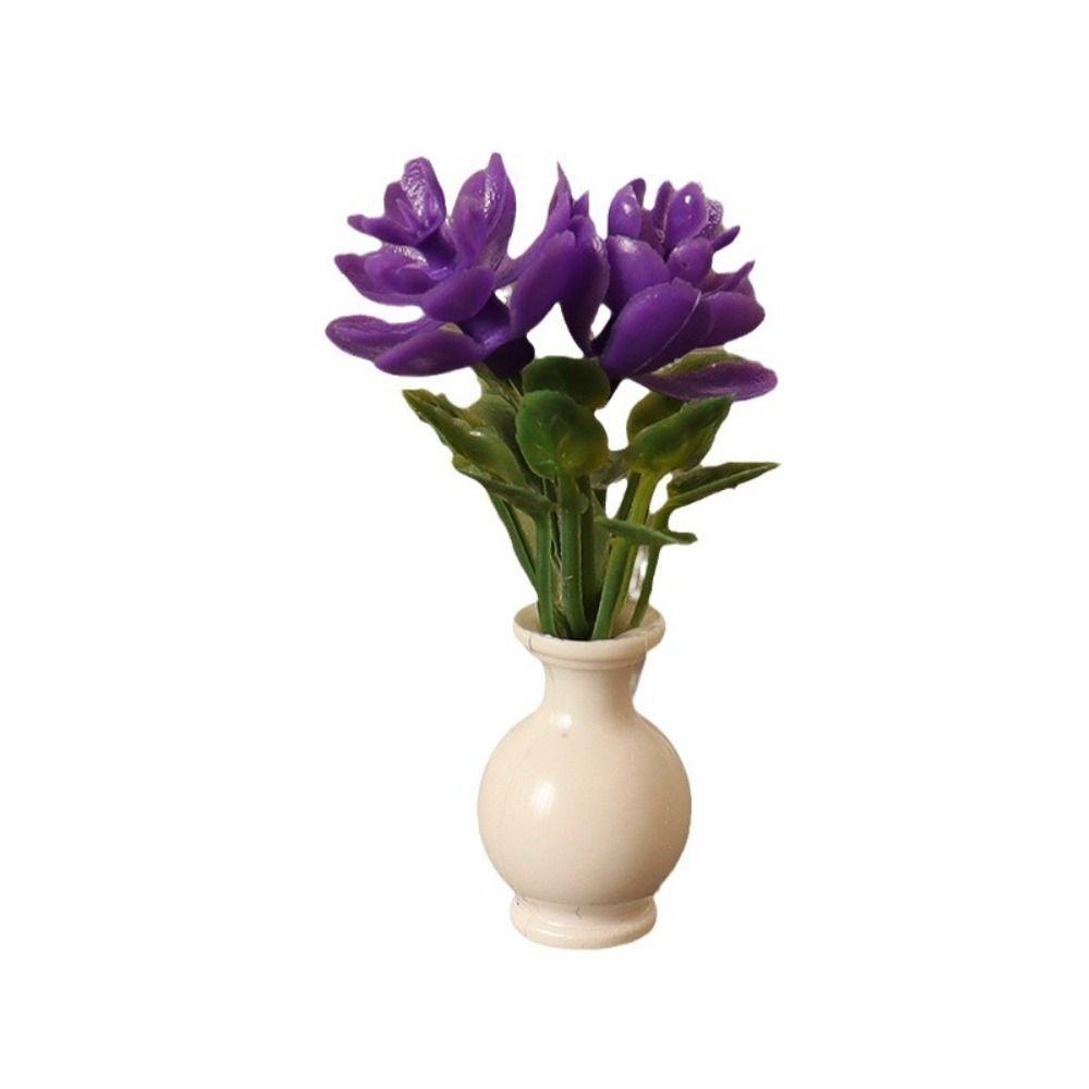 1:12 Dollhouse Miniature 4 Colors Outdoor Vase Accessories  Miniature Dollhouse Decorations
