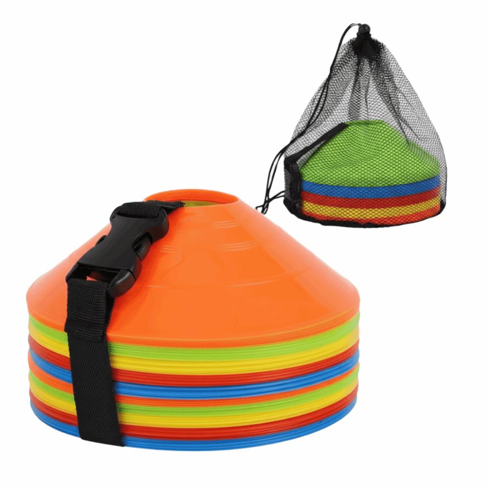 25/50Pcs Colorful Training Marker Cones Durable Soccer Cones  Football Training Equipment