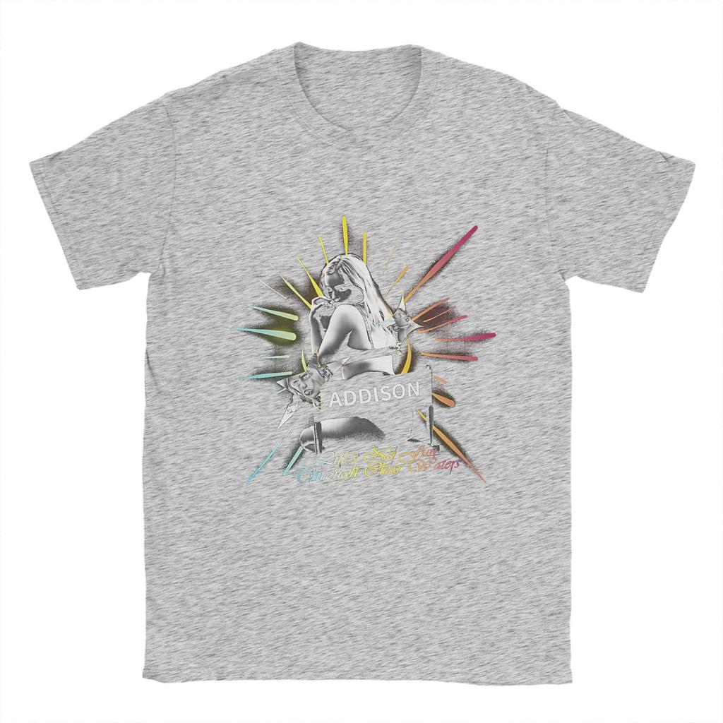Addison Rae The Addison Tour Merch T-shirt Unisex Cotone Stampata Top T-shirt