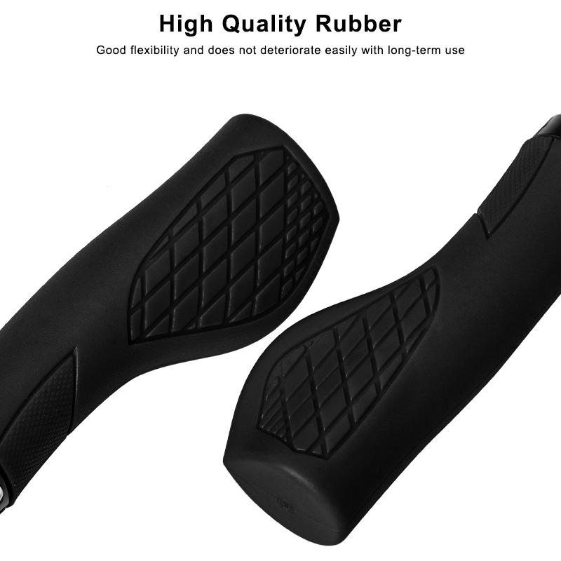 Bicycle Grips Soft Rubber For MTB Mountain Bike Handlebar Cover Shockproof Anti-Slip Ergonomic Lock On Cycling Handle Bar Grips