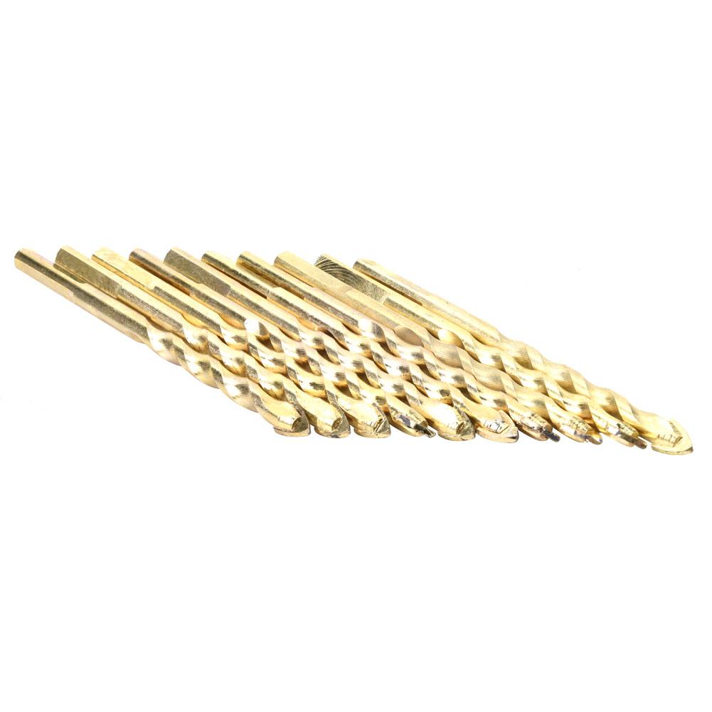 

Triangular Twisted Drill Bits Carbide Slotted Drill Bit for Ceramic Tiles Glass (6mm 10pcs)