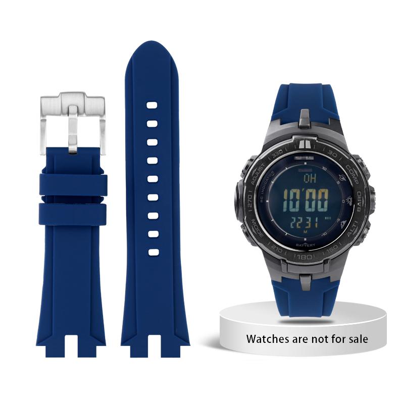

Модифицированный силиконовый ремешок для часов Casio PROTREK PRW-3100 PRW-6000 6100 PRW-3000 PRG-300 PRG-330 Мягкий мужской ремешок Браслет 0mm