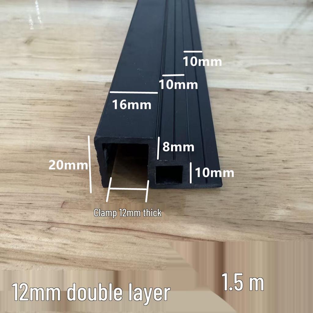 Double-Layer Fish Tank Slide Rail Anti-Jump Lid Track and Edge Banding