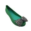 Ladies Wedge Sandals Sweet Flat Shoes Four Seasons Shoes Rhinestone Pvc Jelly Shoes Spring