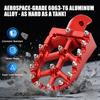 Mini Bike Foot Pegs CNC for CT200U CT200U-EX BT200X CT100U Mega Moto Trail 100cc 212cc 196cc Red,Wider MX Style Footpegs Foot Rest