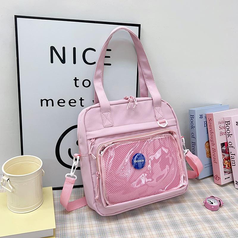 

Fashion Design One Shoulder Crossbody Bag Foreign Style Large Capacity Casual Bag 2025 New One Shoulder Underarm Bag Handbag Women розовый