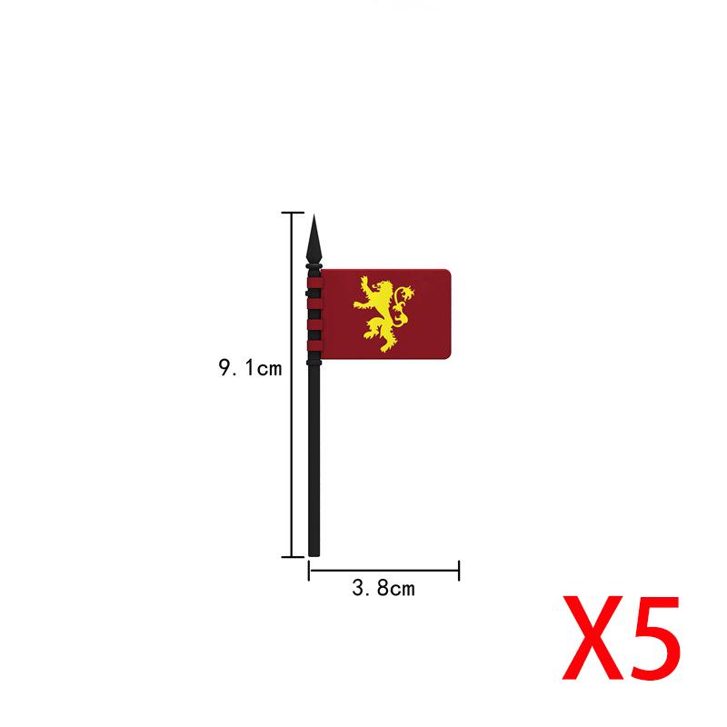 Military Building Blocks Medieval Solider Knights Equipments Mount War-Horse Wolf Flag Vests Shields Fiery Dragon Mini Blocks