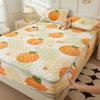 Mother-and-baby Milk Velvet Padded Bedspread with Cotton Padded Single and Double Simmons Bedspread Mattress Protective Cover