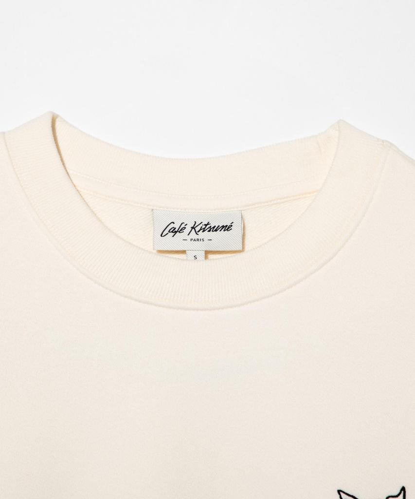 Maison Sweatshirt CKMU00301KM0330 CAFE KITSUNE RELAXED SWEATSHIRT TAPIOCA Kitsuné [Used]