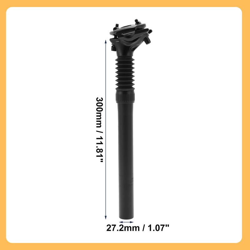 X Autohaux Bicycle Suspension Seatpost 25.4x300mm 27.2x300mm 28.6x300mm Bicycle Seatpost Replacement for Road Mountain Bike MTB