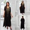 "European & American Embroidered Cotton Maxi Skirt: Women's Beach Sun Protection Robe"