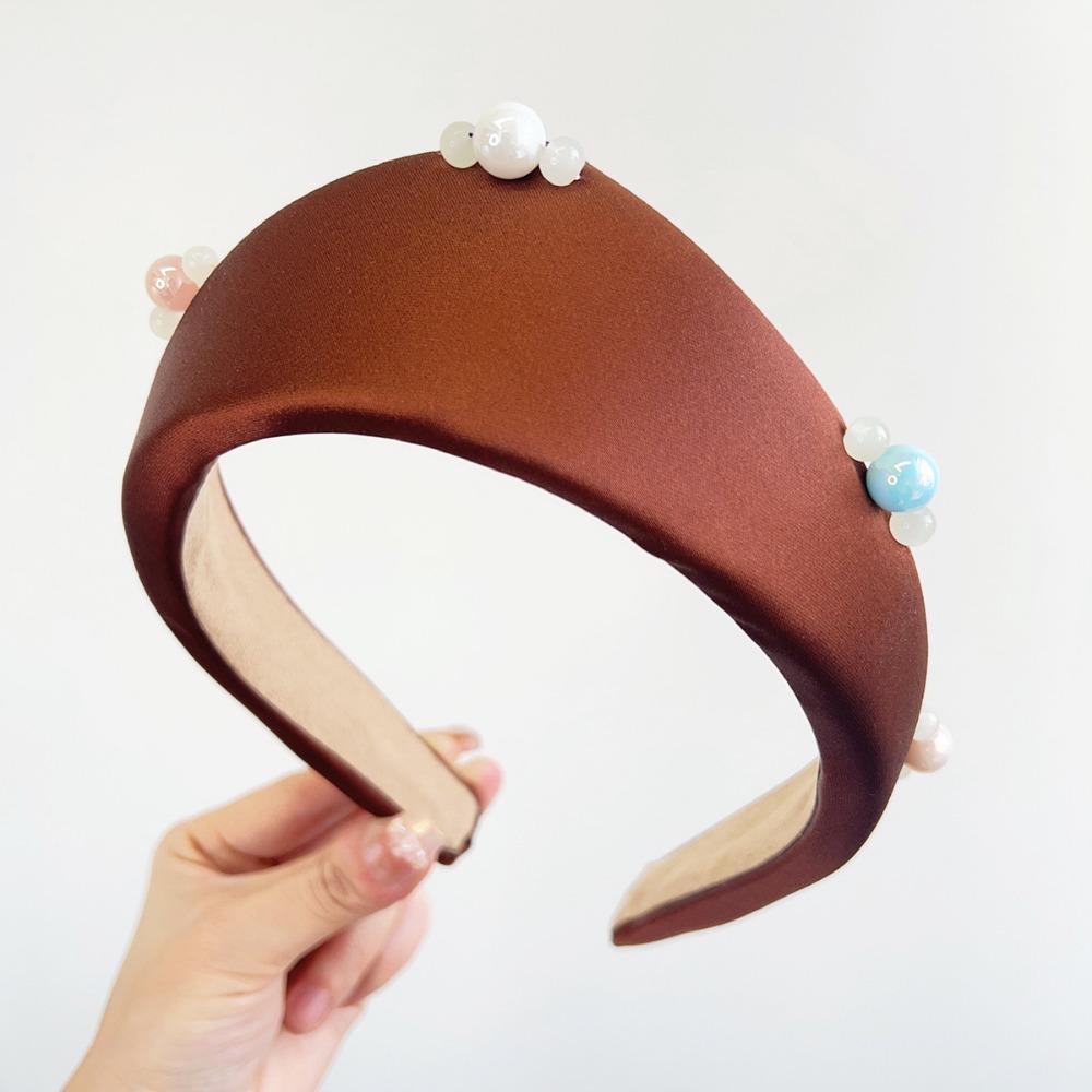 

British Style Hairpin Headband Anti Slip Hair Clip 2025 Hairhoop Headwear Accessory кавовий