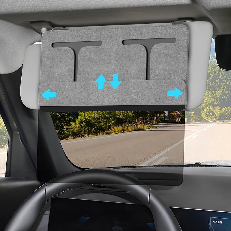 Polarized Car Sun Visor Extender, Upgraded Polarized Visor Extender Sun Blocker UV400, Universal Visor Extension For Car, Adjustable Sun Visor,
