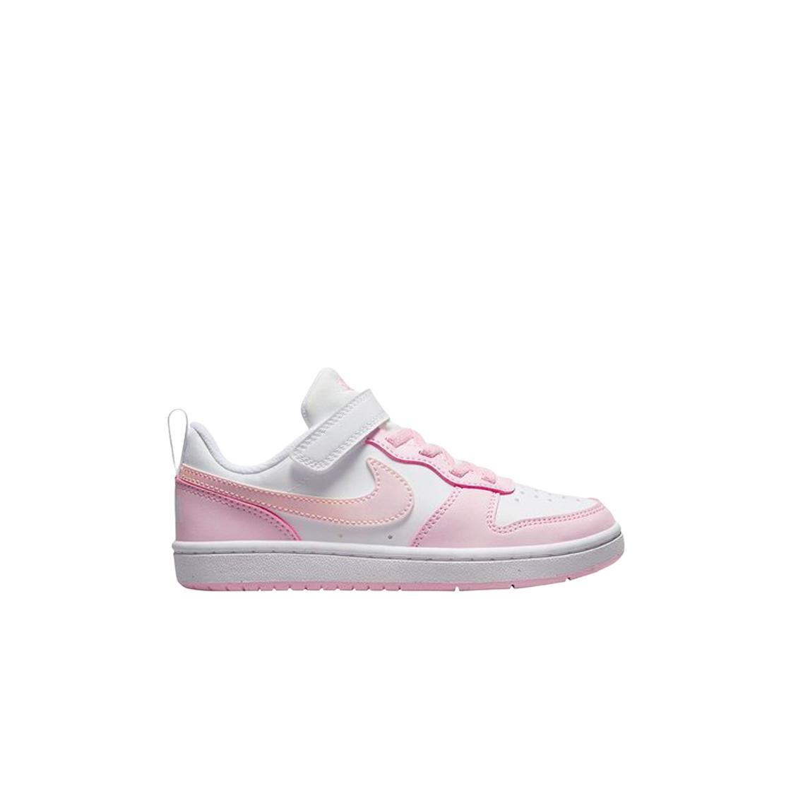 (п.с.) Nike Court Borough Low Recraft Белый Розовый Пена 220