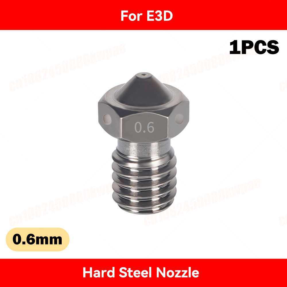 E3D V6 3D Printer High Flow Brass Nozzle, Hardened Steel Copper-Plated CHT Extruder Head, Clearance Sale.