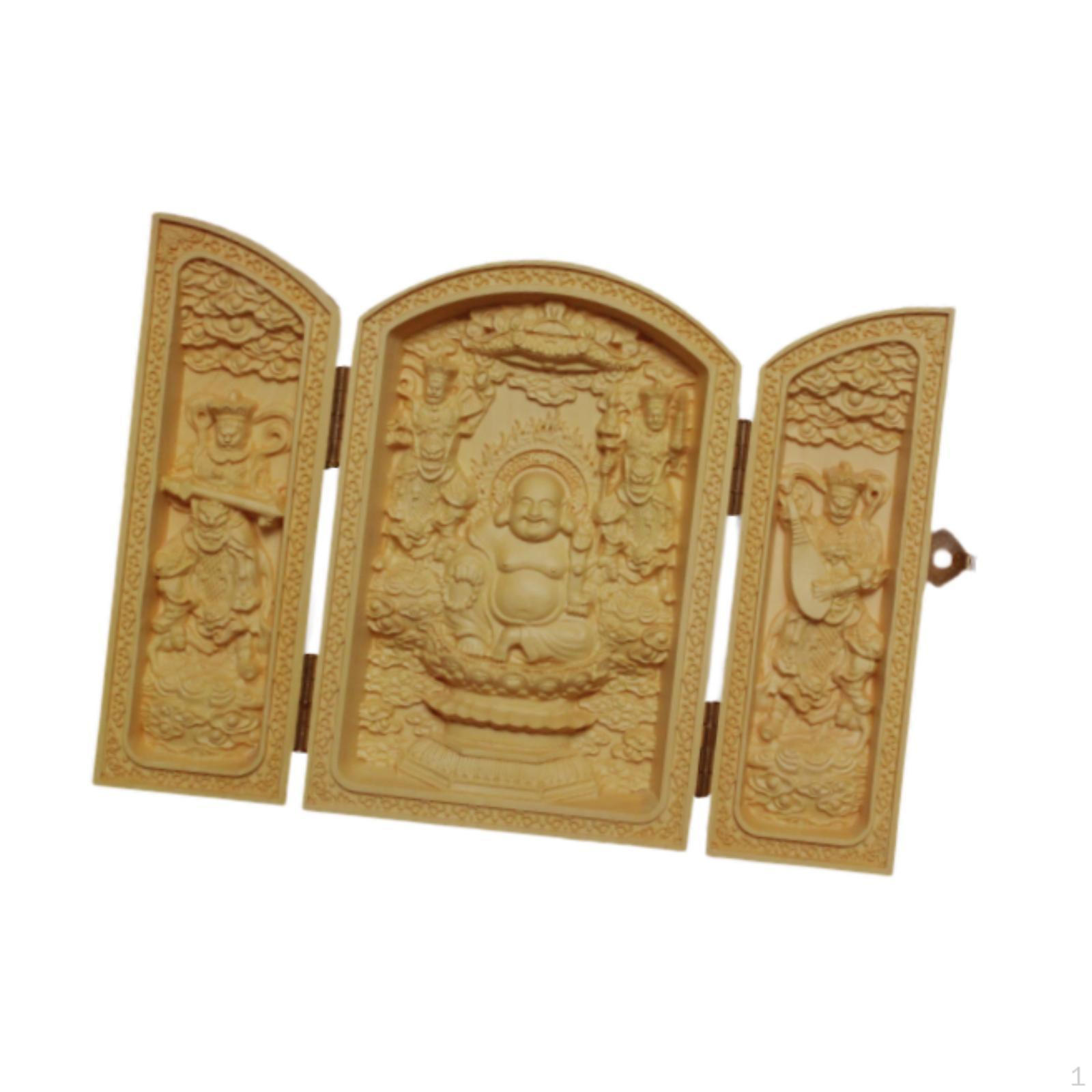 

Maitreya Buddha Feng Shui Sculpture Lightweight Buddhist Supplies Miniature Desktop Car Ornament