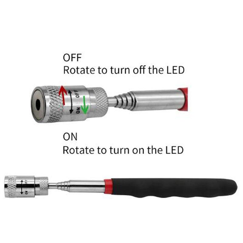 Mini Portable Telescopic Magnetic Magnet Pen Handy Tools Capacity for Picking Up Nut Bolt Extendable Pickup Rod Stick