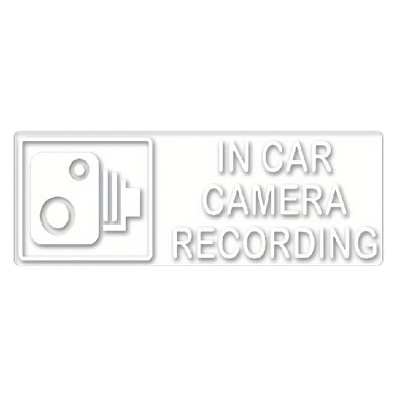 Camera Recording Warning Stickers Car Security Stickers for Warning Clear Printing Car Body Decals for Minivan Trucks Motorcycle