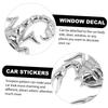 BRIGHTFUFU 2 PCS Scorpion Metal Car Sticker Durable Sublimated Car Window Decor Hide Scratch