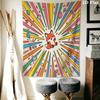 Cute Cartoon Wall Tapestry Aesthetic Wall Hanging Printed Fabric Blanket Decorative Tapestries for Bedroom Living Room Home Decor