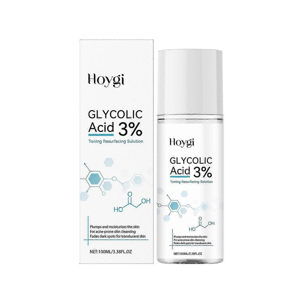 Gentle Brightening Facial Exfoliating Essence with Glycolic Acid & Aloe Vera for Hydration & Skin Renewal