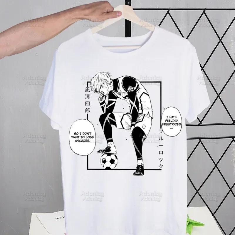 BLUE LOCK Isagi Yoichi T-Shirt Herren Tops T-Shirts Harajuku Seishiro Nagi Meguru Bachira T-Shirt Streetwear Hip Hop Herren T-Shirts