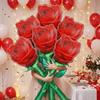 1/3/5pcs Giant Red Rose Foil Balloons Valentine's Day Gift 150cm/59in Large Flower Bouquet Proposal Wedding Birthday Party Decor