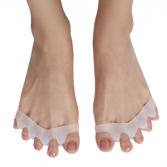 1 Pair Toe Separators for Overlapping Toes Daytime Bunion Corrector for Hallux Valgus Relief Soft SEBS Spacer for Walking Daily
