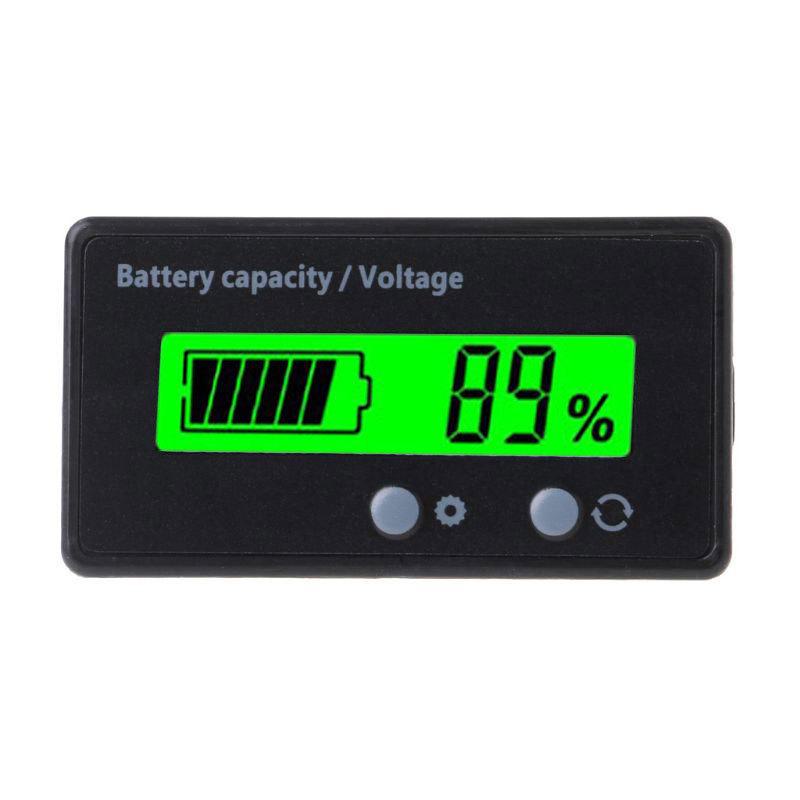 

Панель відображення потужності автомобільної літієвої батареї для свинцево-кислотних батарей 12-72 В Display зелений