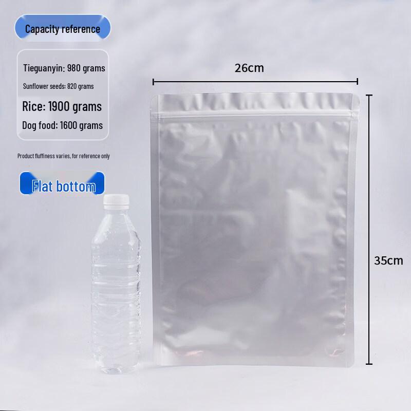 Aluminum Foil Self-Sealing Stand-Up Packaging Bags