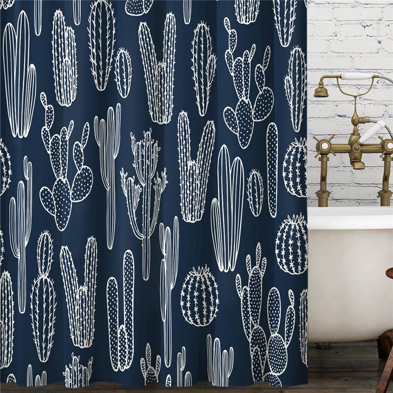 3D Grey Geometric Stone Shower Curtains Fabric Waterproof Bathroom Curtain Renew Home Hotel Decorative Curtains Blackout Screen