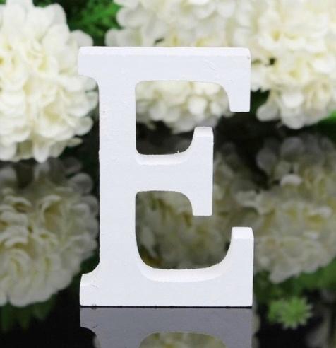 Literka Drewniana "E", 16 Cm, 1 Szt.