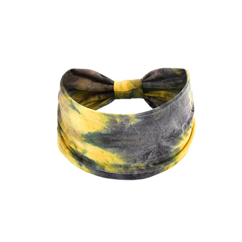 Women's Paisley Sport Yoga Headband - Sweat-Absorbing, Elastic Cotton, Bohemian Style